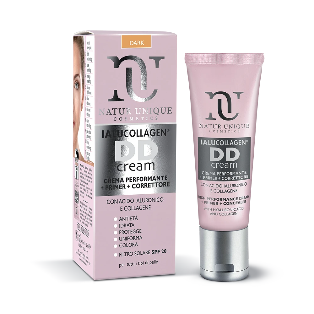 Natur Unique DD Cream Dark 40ml + Correttore 2ml Natur Unique DD Cream Dark 40ml + Correttore 2ml -Farmacia Estetica Porta Pia NATUR UNIQUE ialucollagen DD cream dark 40mlcorrettore 2ml