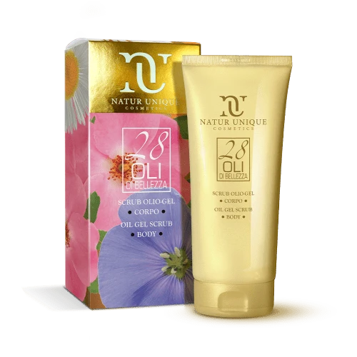 Natur Unique 28 Oli Di Bellezza Olio-Gel Scrub Corpo – 200ml Natur Unique 28 Oli Di Bellezza Olio-Gel Scrub Corpo – 200ml -Farmacia Estetica Porta Pia Natur Unique 28 Oli Di Bellezza Olio Gel Scrub Corpo 200ml
