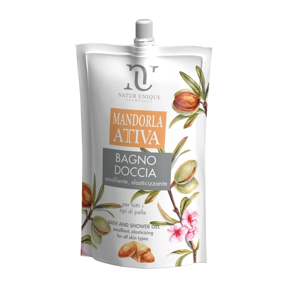 Natur Unique – Mandorla Attiva – Bagnodoccia Refill – 400ml Natur Unique – Mandorla Attiva – Bagnodoccia Refill – 400ml -Farmacia Estetica Porta Pia Natur Unique Mandorla Attiva Bagnodoccia Refill 400ml