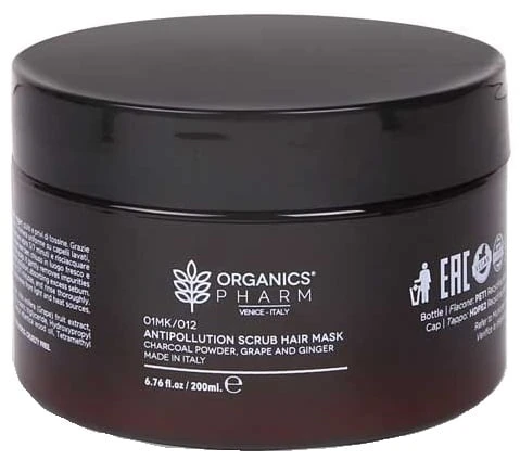 Organics Pharm Antipollution Scrub Hair Mask – 200ml Organics Pharm Antipollution Scrub Hair Mask – 200ml -Farmacia Estetica Porta Pia Organics Pharm Antipollution Scrub Hair Mask 200ml
