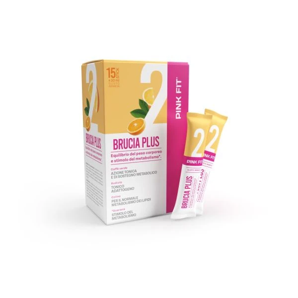Pink Fit – Brucia Plus – 15 stick da 10ml Pink Fit – Brucia Plus – 15 Stick Da 10ml -Farmacia Estetica Porta Pia Pink Fit Brucia Plus 15 stick da 10ml