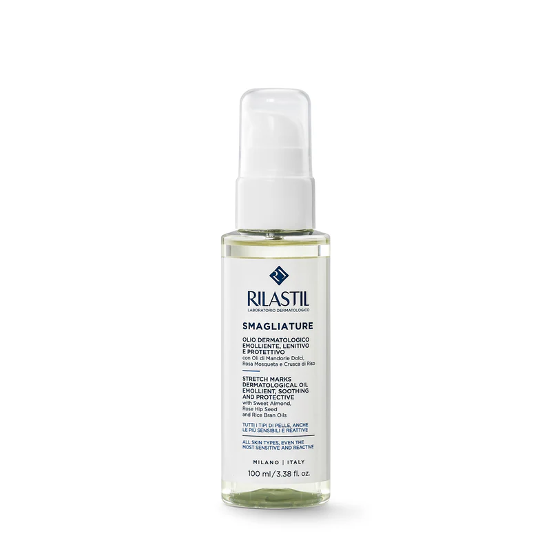 Rilastil Smagliature Olio Dermatologico – 100ml Rilastil Smagliature Olio Dermatologico – 100ml -Farmacia Estetica Porta Pia Rilastil Smagliature Olio Dermatologico Emolliente Lenitivo e Protettivo 100ml