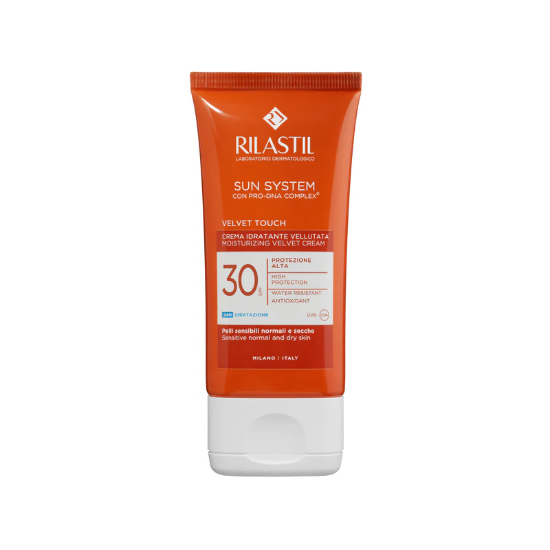 Rilastil Sun System Velvet Touch SPF30 – 50ml Rilastil Sun System Velvet Touch SPF30 – 50ml -Farmacia Estetica Porta Pia Rilastil Sun System Velvet Touch SPF30 50ml