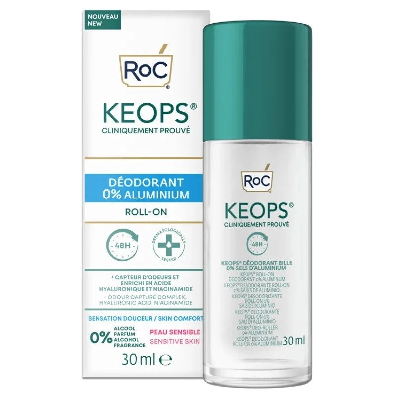 Roc Keops Deodorante Roll-On 0% Alluminio – 30ml Roc Keops Deodorante Roll-On 0% Alluminio – 30ml -Farmacia Estetica Porta Pia Roc Keops Deodorante Roll On 0 Alluminio 30ml