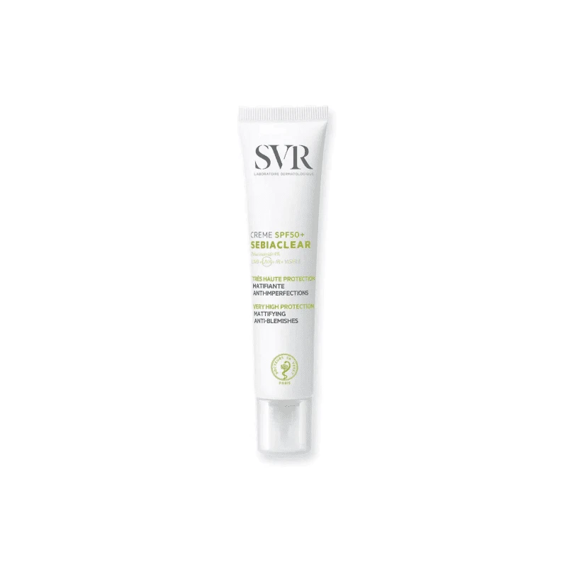 SVR Sebiaclear Crema matificante anti-imperfezioni SPF50+ – 40ml SVR Sebiaclear Crema Matificante Anti-imperfezioni SPF50+ – 40ml -Farmacia Estetica Porta Pia SVR Sebiaclear Creme SPF50 40ml
