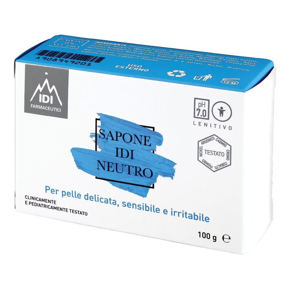 Sapone Idi Neutro – 100g Sapone Idi Neutro – 100g -Farmacia Estetica Porta Pia Sapone Idi Neutro 100g