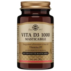 Solgar Vita D3 1000 Masticabile – 100 Tavolette Masticabili