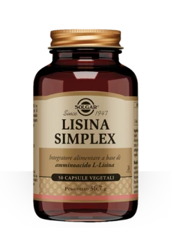 Solgar Lisina Simplex – 50 Capsule Vegetali