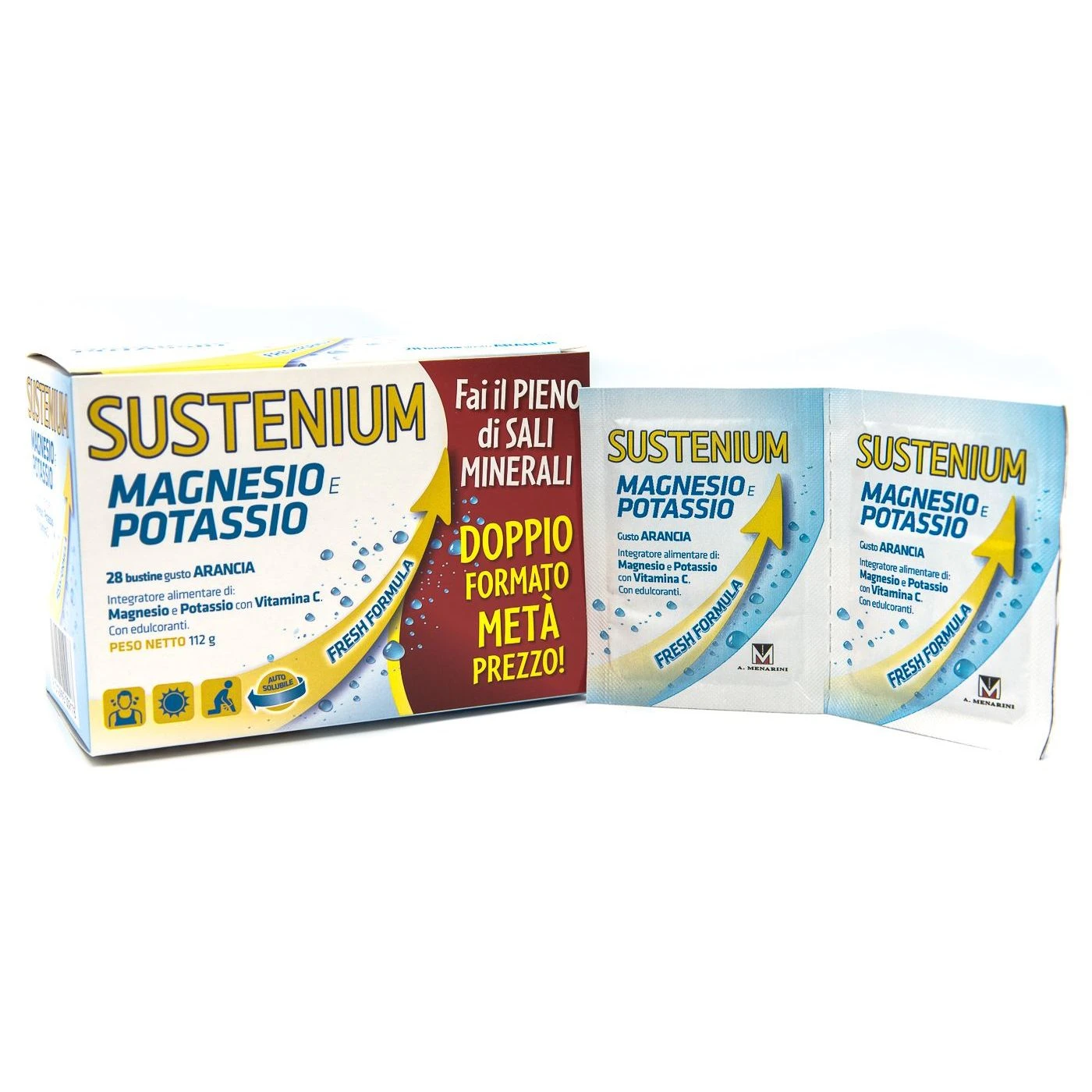 Sustenium – Magnesio e Potassio – 28 Bustine Menarini Sustenium – Magnesio E Potassio – 28 Bustine -Farmacia Estetica Porta Pia Sustenium Magnesio e Potassio 28 Bustine PROMO