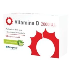 Metagenics Vitamina D 2000 U.I. Integratore – 168 Compresse Masticabili