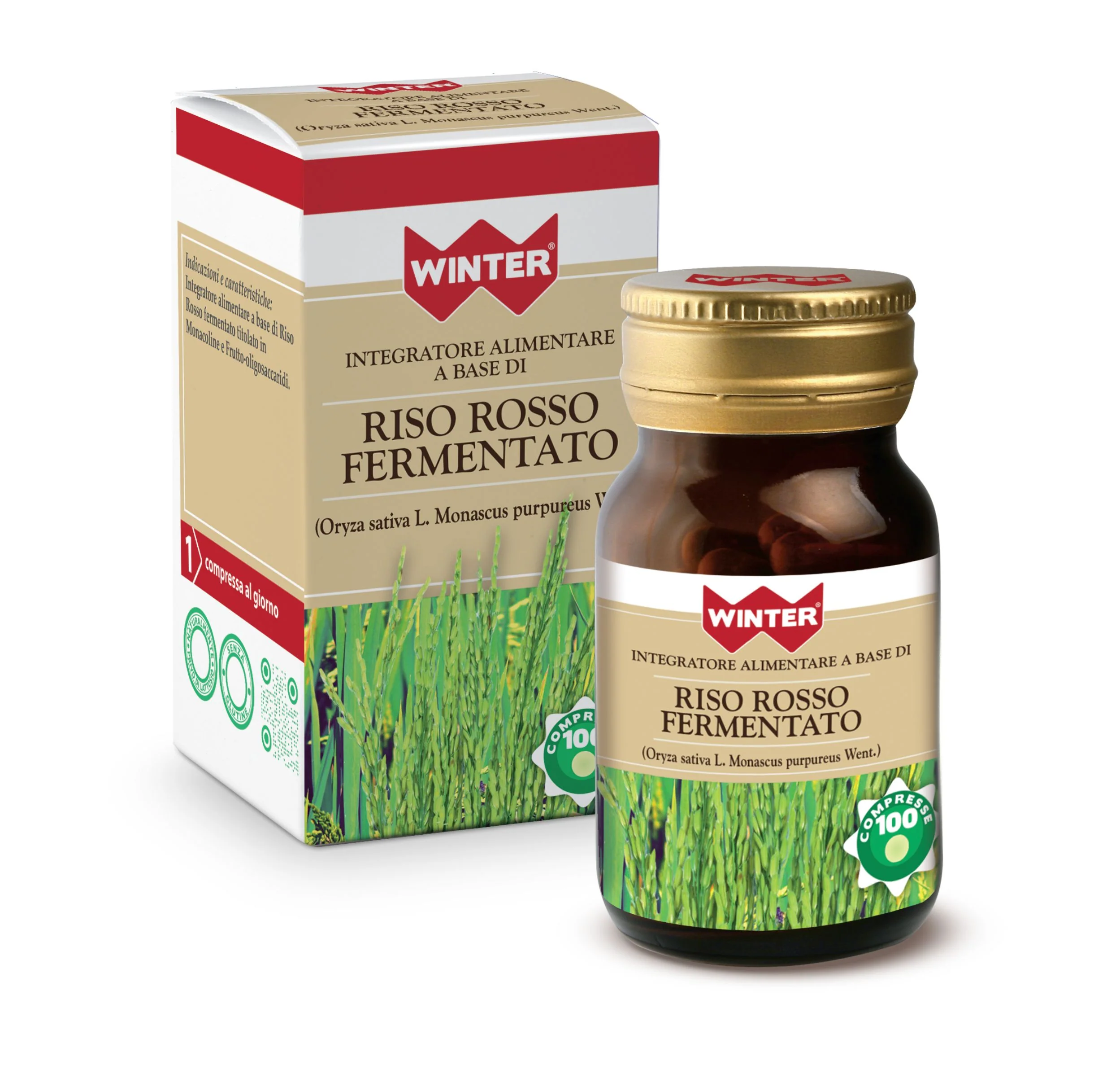 Winter Riso Rosso Fermentato – 100 compresse Winter Riso Rosso Fermentato – 100 Compresse -Farmacia Estetica Porta Pia Winter Riso Rosso Fermentato 100 compresse