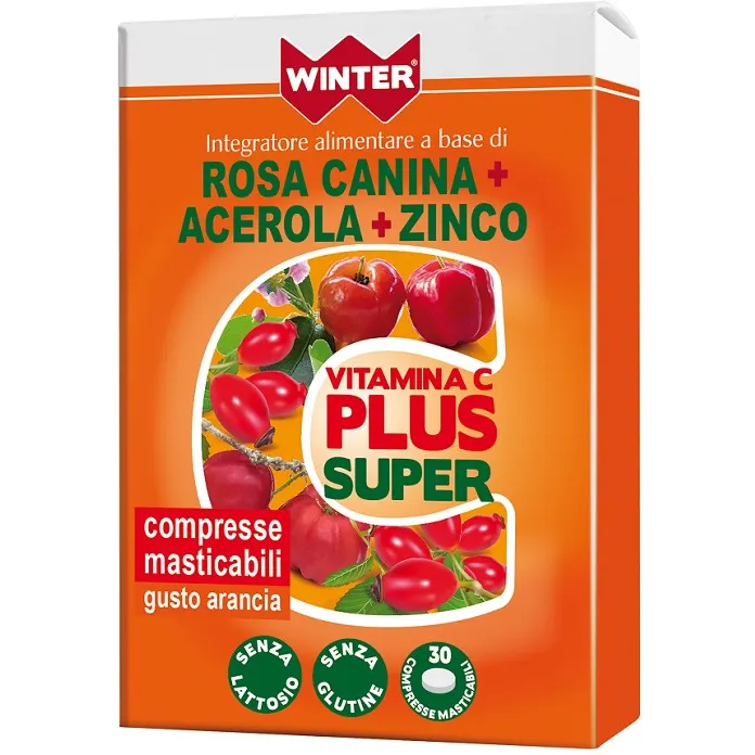 Winter Vitamina C Plus Super – 30 compresse masticabili Winter Vitamina C Plus Super – 30 Compresse Masticabili -Farmacia Estetica Porta Pia Winter Vitamina C Plus Super 30 compresse masticabili