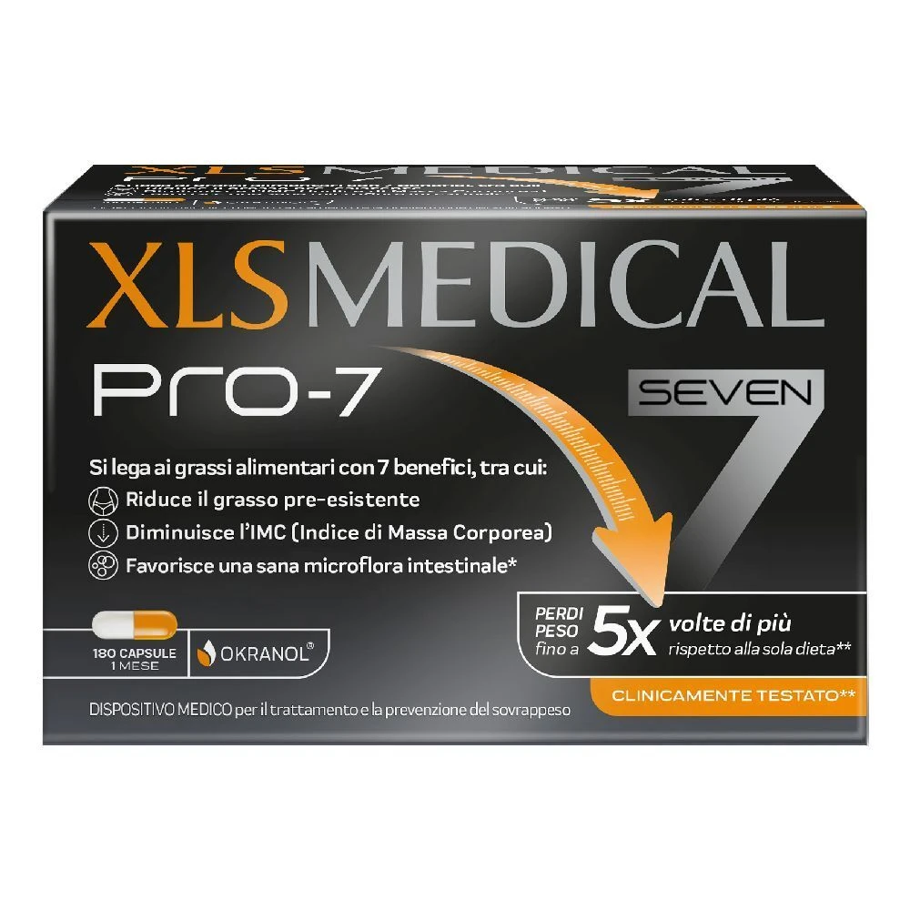 XLS Medical Pro-7 – 180 capsule PERRIGO ITALIA Srl XLS Medical Pro-7 – 180 Capsule -Farmacia Estetica Porta Pia XLS Medical Pro 7 180 capsule