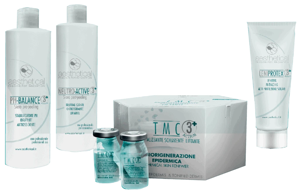 Aesthetical – TMC3+ KIT peeling Aesthetical – TMC3+ KIT Peeling -Farmacia Estetica Porta Pia tmc3 action peel prx t 33 simile kit