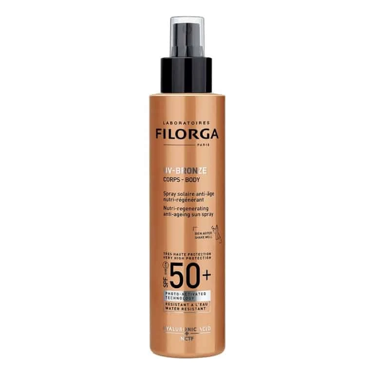 Filorga – UV Bronze Corpo SPF50+ Spray solare anti-età nutri-rigenerante – 150ml Filorga – UV Bronze Corpo SPF50+ Spray Solare Anti-età Nutri-rigenerante – 150ml -Farmacia Estetica Porta Pia uv bronze corps